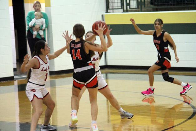 MOTLEYBASKETBALL The Motley County varsity boys and girls played Dec 5-7 in the Roddy ShipmanTournament in Guthrie.The girls went half and half with a 2-2 tournament record, while the boys started finding their basketball groove to go 3-1 in the tournament. | COURTESY PHOTOS