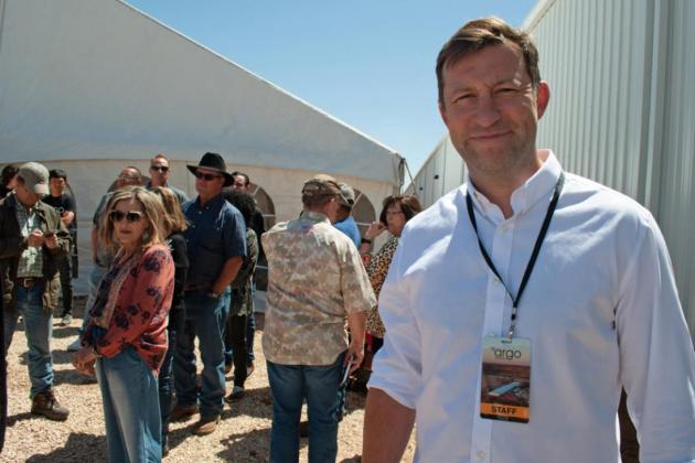 MINING MATCHMAKER Justin Nolan (right), now Chief Growth Officer for Argo, located a suitable site for crypto mining in West Texas and brought it to the attention of the Argo bicoin mining enterprise. THE TEXAS SPUR
