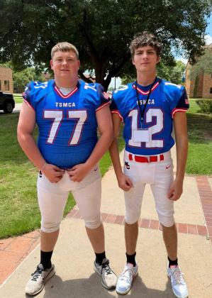 MOTLEY HONORS Congratulations go to Colter Fisk and Brandon Smith, who were selected to play in the Texas Six Man Coaches All-Star football game Saturday night in Wichita Falls for the West team. The West won 71-12. Paul Johannes was also selected for basketball. | COURTESY PHOTOS