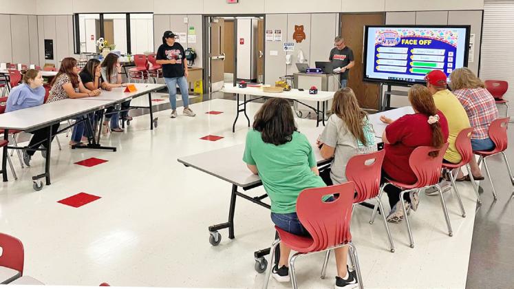 FACULTY FEUD As a part of Silverton ISD’s staff development last week, teacher and administrator teams competed in a version of “Family Feud.” | COURTESY PHOTO