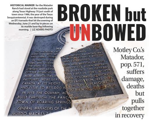 THC marker ravaged by tornado to be replaced