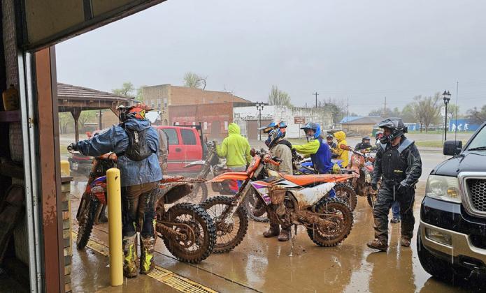 Inclement weather forced organizers of the annual Caprock Enduro off-road motorcycle race to cancel the mini-race for the youngest riders this year, but for most of the participants the race went on through the rain and the mud in this week’s Enduro race in the Turkey-Quitaque-Caprock Canyons State Park areas. | COURTESY PHOTO