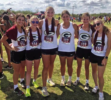 GUTHRIE XC The Guthrie Cross Country teams competed in the Anson Meet on Wednesday, Oct. 4. The Varsity Girls placed 5th out of thirteen teams. Team members were Jaydee Foster (10th, 14:11), Lynndee Foster (12th/11th, 14:17), Mackenzie Gardner (53rd/48th, 16:14), Natalie McWhirter (60th/55th, 16:27), Jolie Everson (71st/62nd, 17:10), and Sierra Jones (73rd/63rd, 17:14). | COURTESY PHOTO