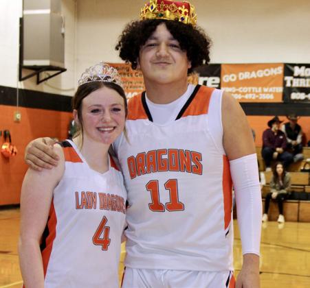 Congratulations go to the Paducah 2024 Basketball Queen and King Kennedy Whitaker and J. Angeles. | COURTESY PHOTO