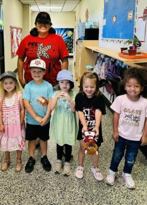 Motley County students last week joined students, businesses, and organizations across the state in wearing caps and fundraising in support of Paxton Barclay, a first-grader at nearby Valley School who has been diagnosed with a brain tumor. | COURTESY PHOTOS