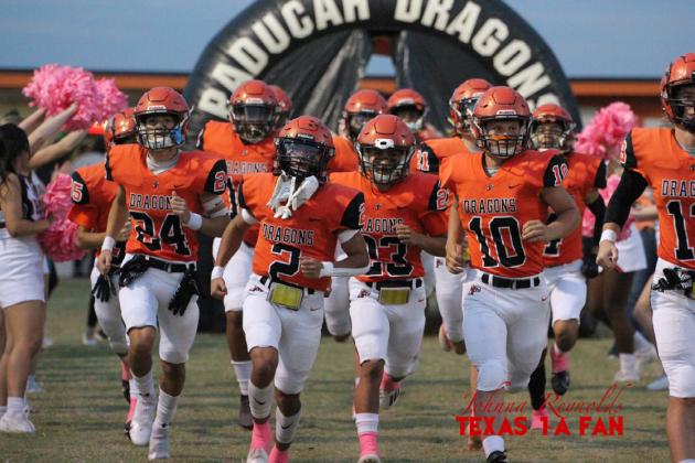 PADUCAH #!0 Depsite the loss to #1 Benjamin, the Paducah Dragons remained the Top 10 in Six Man, Division 2 this week. They are ranked #10. | TEXAS 1A FAN PHOTO