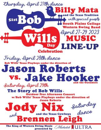 51st Bob Wills Day announces lineup for April 27-29