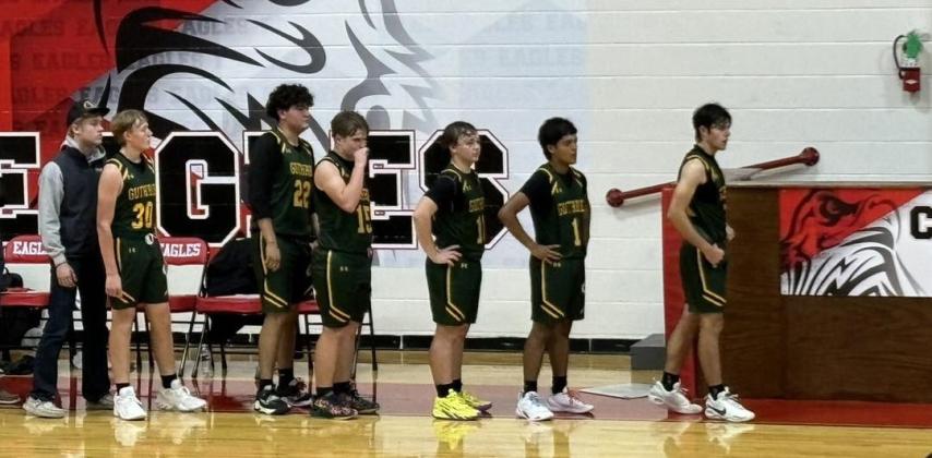 The Guthrie Jaguars boys basketball team defeated the Chillicothe Eagles last week 27-24. | COURTESY PHOTO