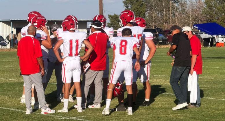 SILVERTON WINS The Silverton Owls defeated the Amherst Bulldogs 53-0 with a halftime win on the road Friday night. | COURTESY PHOTOS