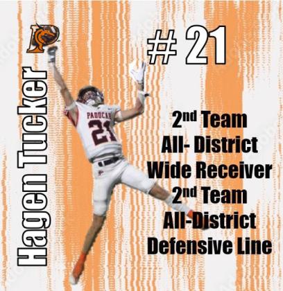 HAGEN TUCKER Sophomore, 2nd Team Wide Receiver, 2nd Team Defensive Line