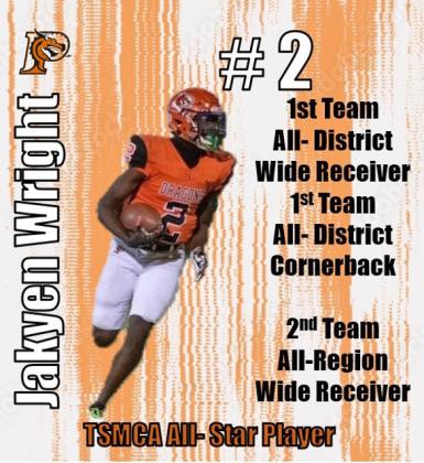 JAYKEN WRIGHT Senior, 1st Team Wide Receiver, 1st Team Cornerback, 2nd Team Wide Receiver