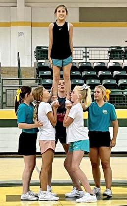 GUTHRIE CHEER CAMP Guthrie Jag Cheer started the summer off strong participating in a two-day cheer camp. Coach Melissa Everson, parents, cheerleaders and LSCA staff worked together for two full days of spirit and learning. | COURTESY PHOTO