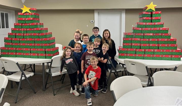 SILVERTON OPERATION SHOEBOX Silverton Methodist Church filled 100 shoe boxes for Operation Christmas Child, a Samaritan’s Purse mission project that helps send Christmas gifts to children in remote countries around the world. | COURTESY PHOTO