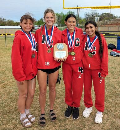 MOTLEYTRACK HONORS The Motley County boys won the district track meet, and the Motley County boys and girls each won District in the 440 relays. | COURTESY PHOTOS