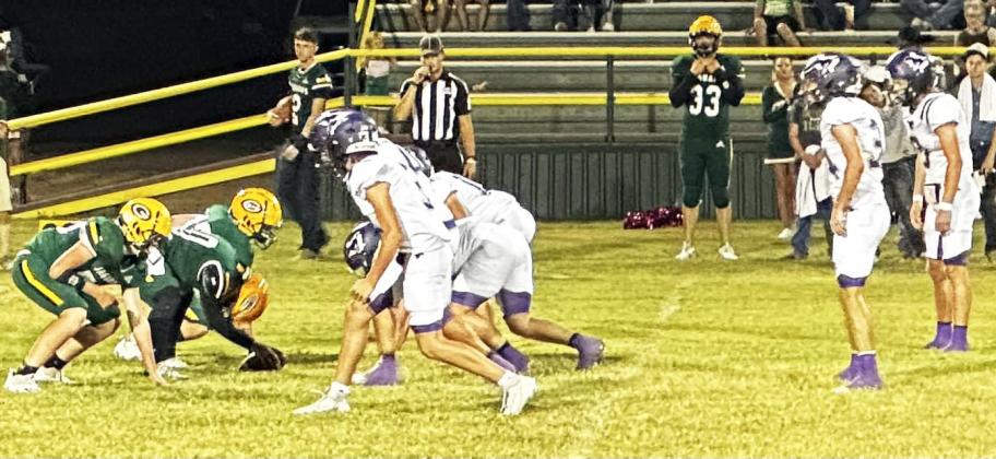 JAGUARS STOPPED The Guthrie Jaguars took a tough loss on the road Friday night, falling to the Benjamin Mustangs 60-12. | COURTESY PHOTO
