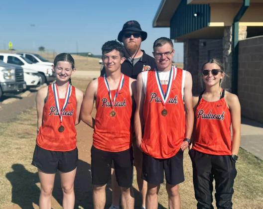 PADUCAH XC REGIONAL QUALIFIERS Congratulations go to the Paducah Dragons and Lady Dragons cross country regional qualifiers, Cyler Timmons, Jett Parks and Piper Timmons. | COURTESY PHOTO