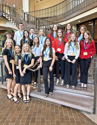 REGIONAL FCCLA The Guthrie FCCLA group competed last week at their Regional meet. | COURTESY PHOTO