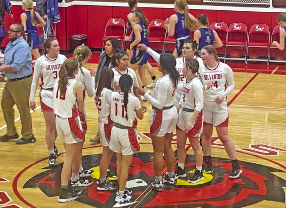 LADY OWLS WIN The Silverton girls varsity basketball team defeated White Deer at home 40-29 and then took a district victory Friday night versus Claude 47-44. They are 4-1 in district. | COURTESY PHOTO