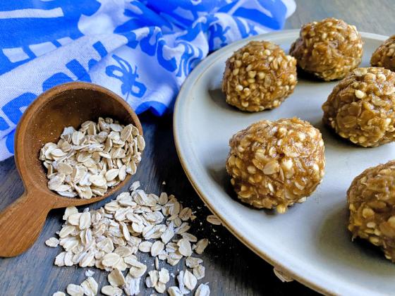 THESECHEWYGRANOLABALLS are great for an afternoon snack, part of a balanced breakfast, or even a sweet treat after dinner. | ANGELINA LaRUE PHOTO