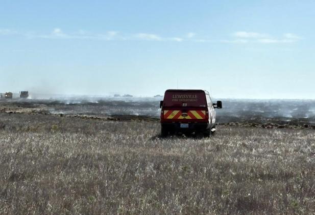 TEAMWORK Silverton VFD alongside Texas Forest Service and TIFMAS resources responded quickly to a wildfire on Cogdell Ranch in Northwestern Briscoe County Tuesday, Oct. 28. | COURTESY PHOTOS