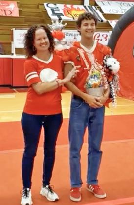 HOMECOMING BEAU Eli’sha Saiz was escorted by his mother. | COURTESY PHOTO