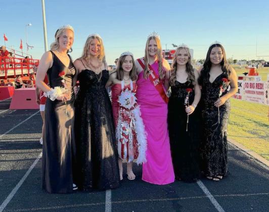 SILVERTONQUEENANDPRINCESSCOURT, fromleft,wereMaddie Francis, Dakota Blakely, Charity Scherlen, Madison Gamble, Kaitlyn Gamble, Andrea Flores. | COURTESY PHOTO