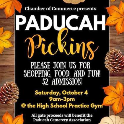 Paducah Pickins slated for Oct. 4
