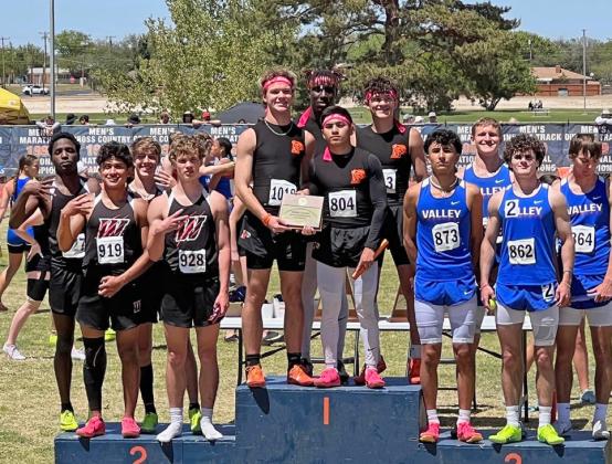 VALLEY STATE The Valley 4x100m and 4x200m relays team of Brayson Cruse, Parker Hartman, Adrian Valdes and Blake Beard qualified as a wildcard to compete at the State track meet this weekend in Austin. | COURTESY PHOTO