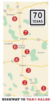 Organizers expect at least 30 yard sales along Highway 70 Saturday
