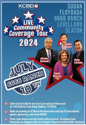KCBD Community Tour in Guthrie July 10
