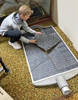 Marshall mends missing Matador marker at Motley museum