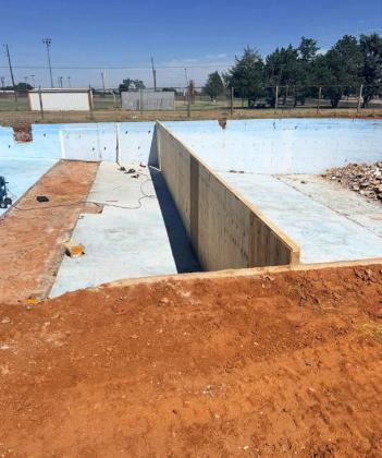 NEXT PHASE Framing and structural work define the interior of the Paducah City Pool as phase II of the renovation project moves forward. | COURTESY PHOTO