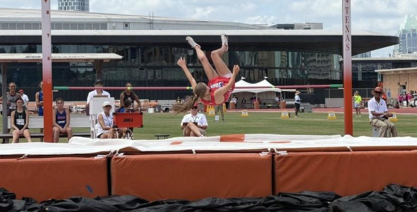 STATE TRACK Laney Francis finished 7th in the girls high jump with a height of 5-0. | COURTESY PHOTO
