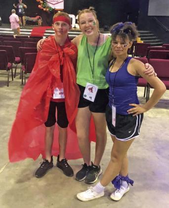Ryder Russell, Cambry Paul and Kyra Rose attended this year’s District 3 Teen Leader Lab, where they learned about leadership, teamwork and accountability. Cambry and Krya served as Motley County voting delegates in declaring the 2024-2025 district council. | COURTESY PHOTOS