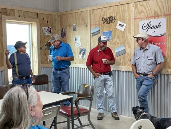 PATRONS GATHER regularly at the McAdoo location of Crosby County Fuels’ handsome new building.