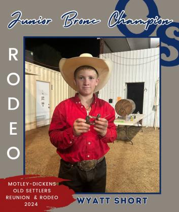 Junior Bronc Champion, Wyatt Short