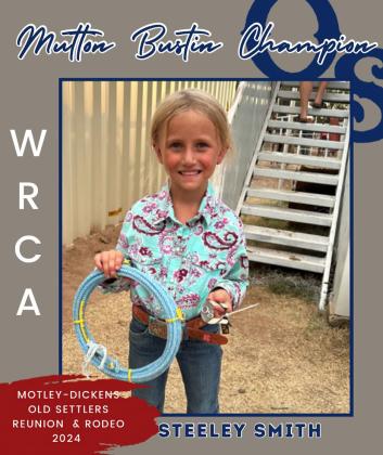 Mutton Bustin’ Champion, Steeley Smith