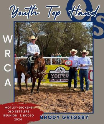 Youth Top Hand, Brody Grigsby