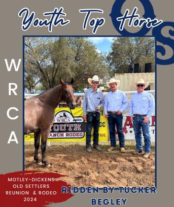Youth Top Horse, ridden by Tucker Begley