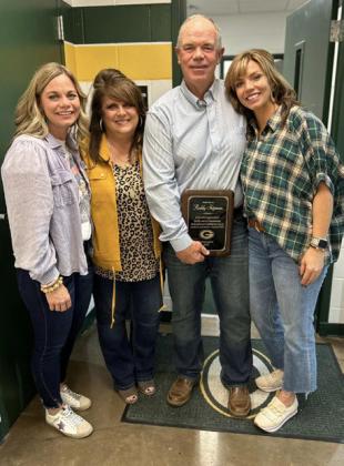 SHIPMAN HONORED Last week, Guthrie CSD recognized Coach Roddy Shipman with a special plaque in grateful appreciation for 38 years of outstanding dedication and faithful service to students and staff of the school. | COURTESY PHOTOS