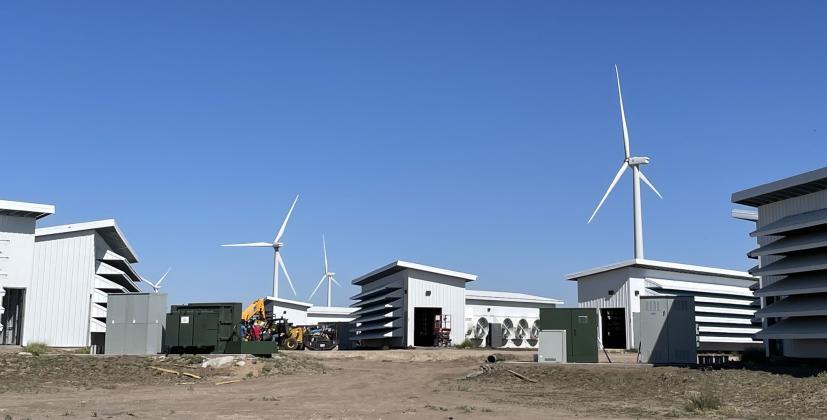 Regulators in Texas have cleared Soluna’s Project Dorothy facility to energize and begin mining cryptocurrency as early as February 8. The plant, shown here in October 2022, is located south of Silverton along Highway 207. | CAPROCK COURIER
