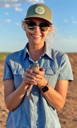 LOCALROOTS Hailey Hawkins, whogrewontheTriangleRanch in Paducah, has returned to the area to work forTexas Parks and Wildlife. | COURTESY PHOTO