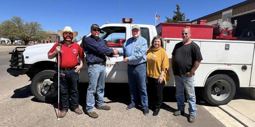 The 100 Club of the Texas Panhandle delivers $15,000 donation to Silverton VFD