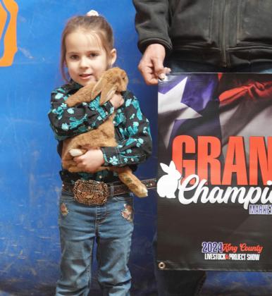 RABBITS GRAND CHAMPION PAYTON DANIEL