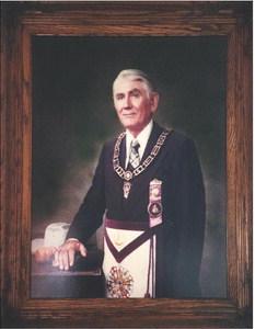 GRAND MASTER A portrait of Past Grand Master of the Grand Lodge ofTexas R. FurmanVinson that hangs in the Matador Lodge dates to sometime before 1904.