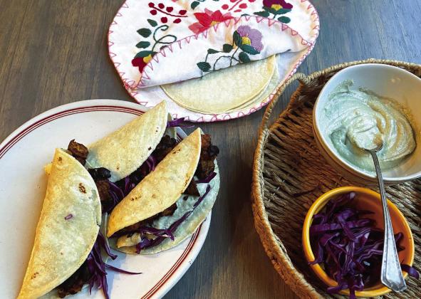 TACO TIME A small taco bar can accommodate multiple tastes, with add-ons to these veggie tacos. | ANGELINA LARUE photo