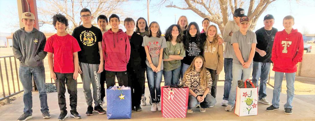 ANGELTREE FUNDRAISER Silverton students held their own fundraiser to raise money to buy gifts for those on the Briscoe County Angel Tree. | COURTESY PHOTO
