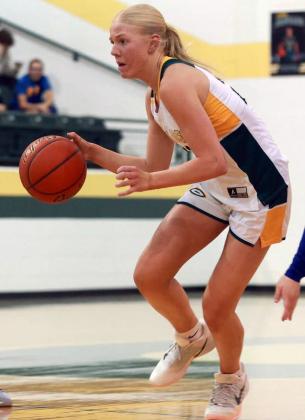 ALL-STATE Congratulations go to Guthrie girls’ basketball players Madi Adams and Jewel Johnson for being selected to theTexas Girls Coaches Association All-State team. | COURTESY PHOTOS