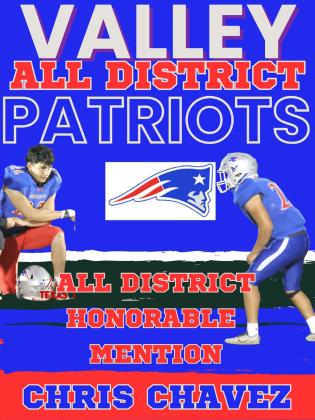 SPOTLIGHT ON VALLEY PATRIOTS FOOTBALL ALL-DISTRICT HONORS