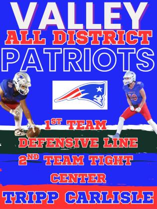 SPOTLIGHT ON VALLEY PATRIOTS FOOTBALL ALL-DISTRICT HONORS